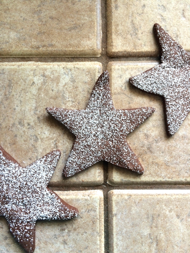 Chocolate Cutout Cookies are easy to roll out, soft in texture, and keep their shape while baking. The best part is they taste intensely chocolatey too!